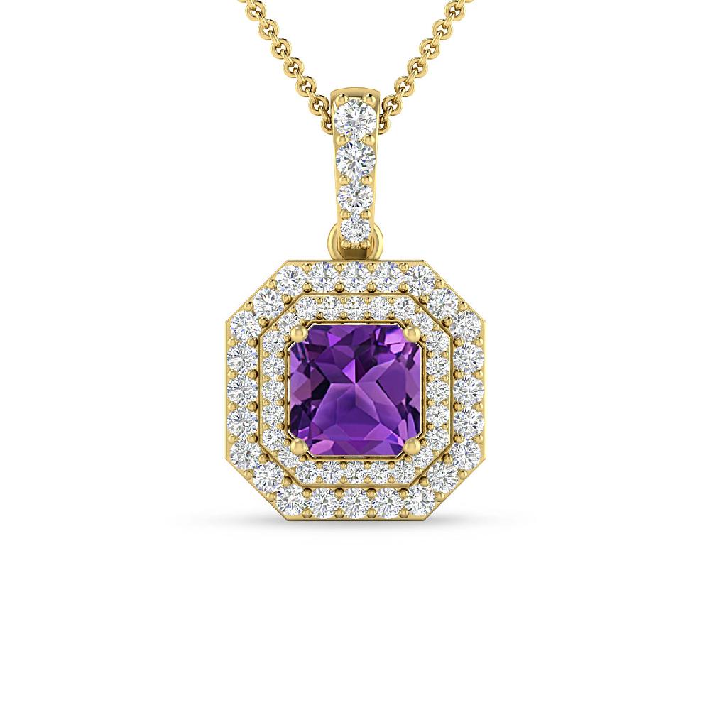 Yellow Gold - Amethyst