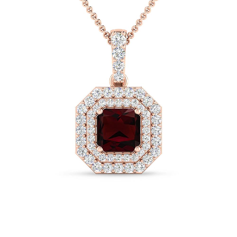 Rose Gold - Garnet