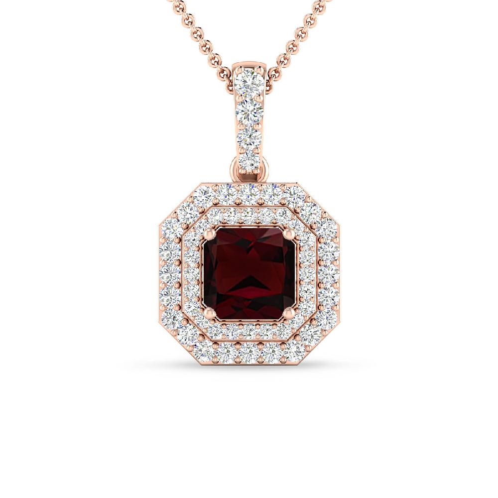 Rose Gold - Garnet
