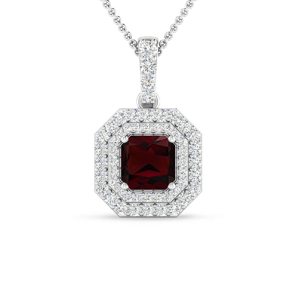 White Gold - Garnet