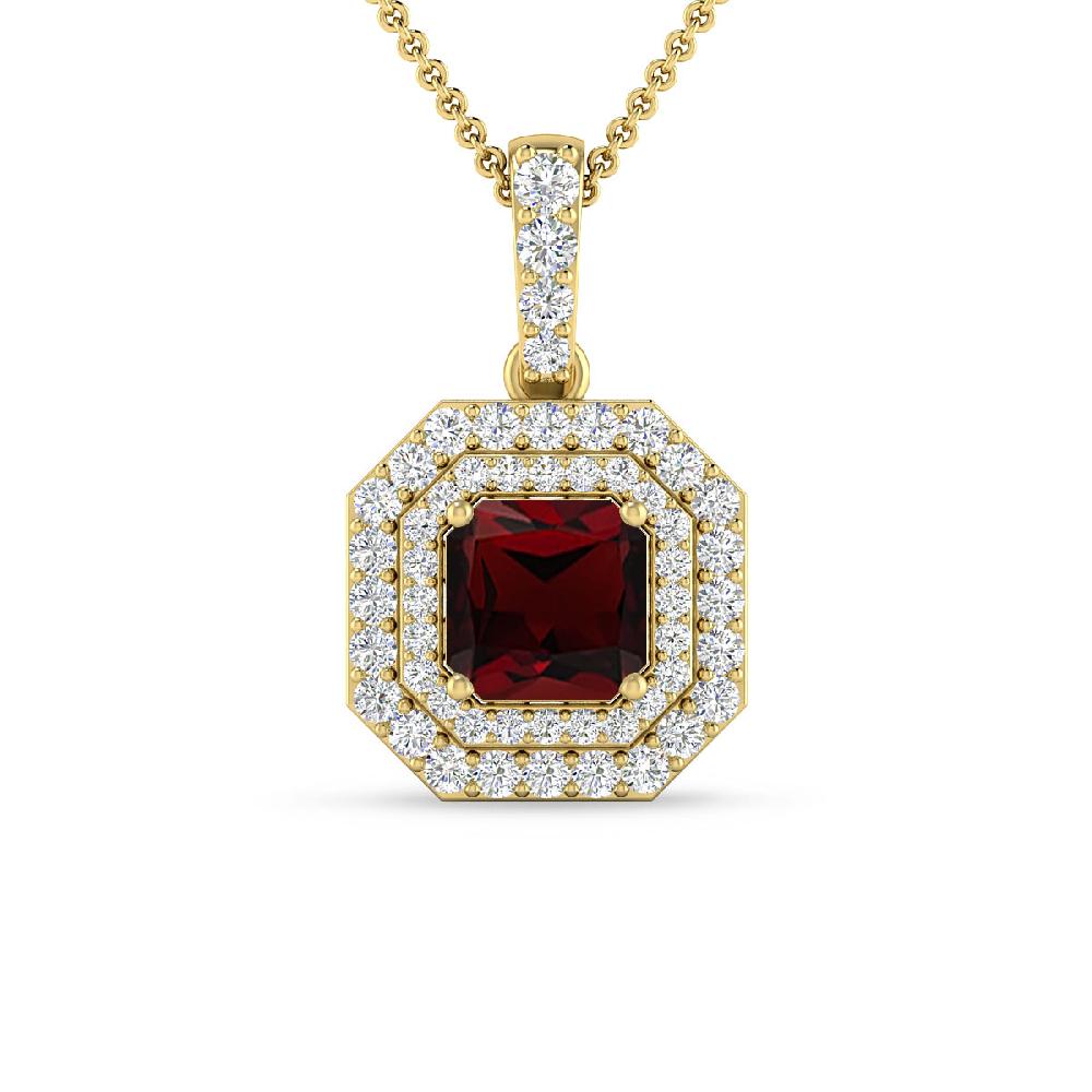 Yellow Gold - Garnet