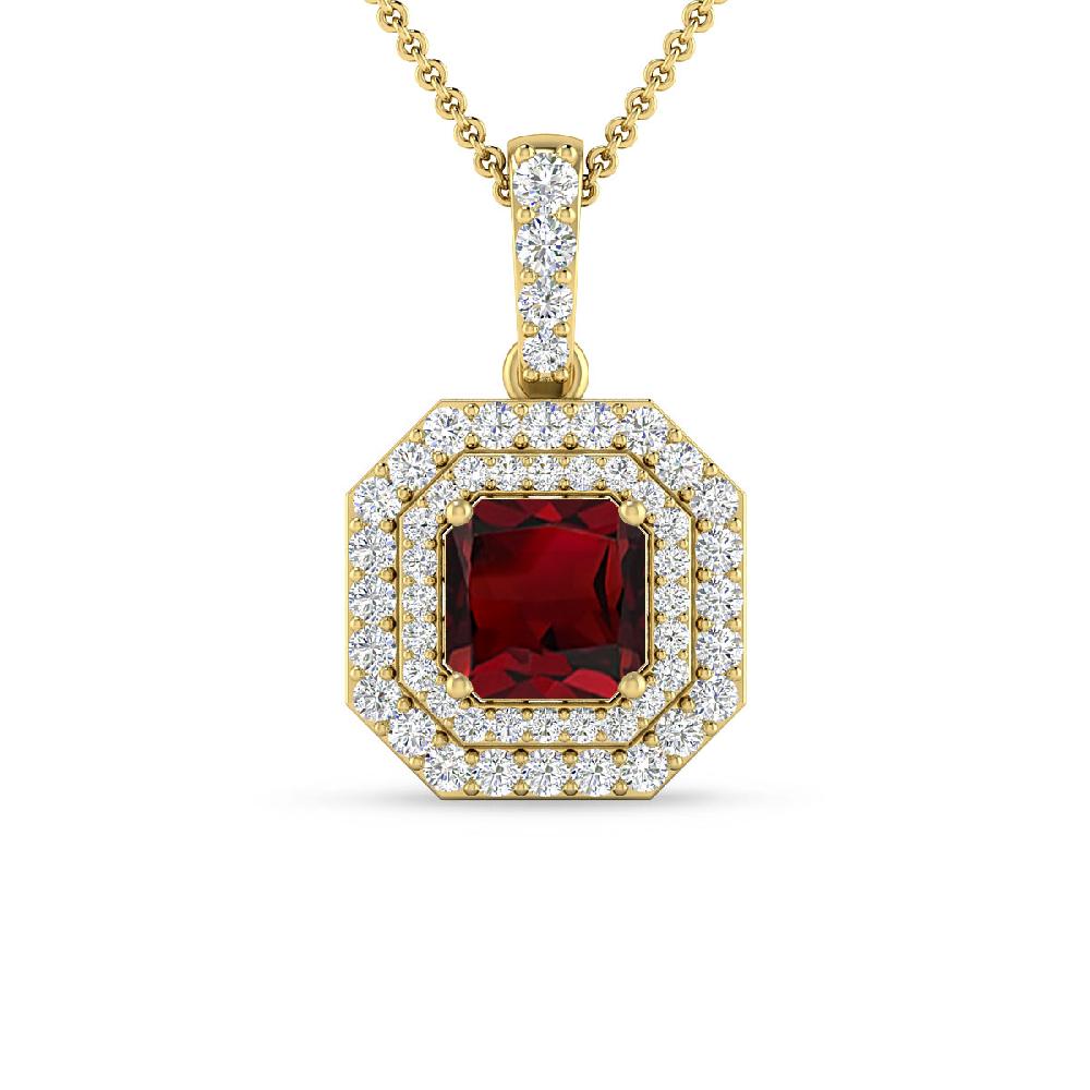 Yellow Gold - Garnet