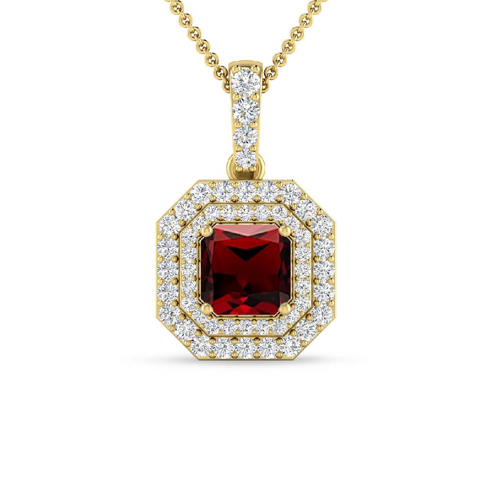 Yellow Gold - Garnet