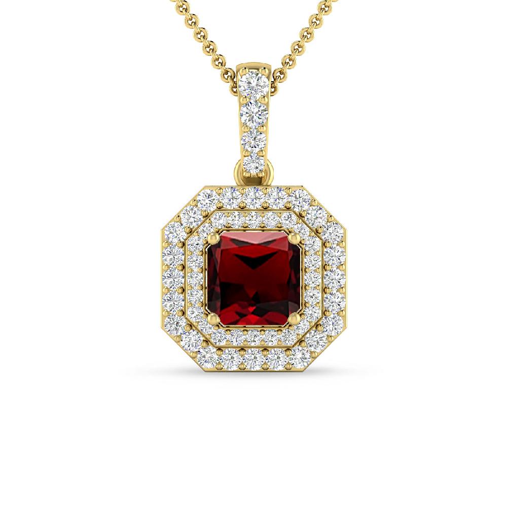 Yellow Gold - Garnet