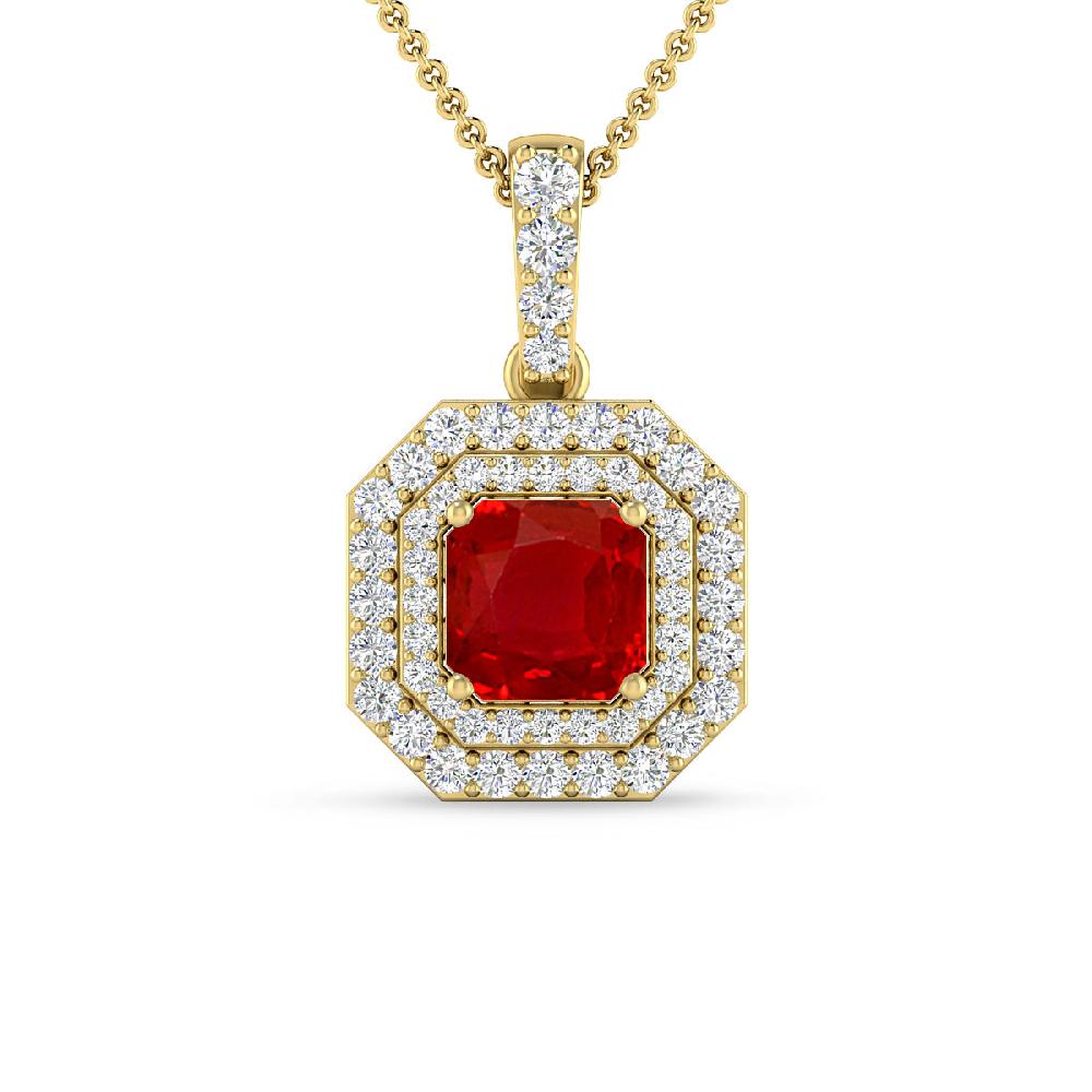 Yellow Gold - Ruby