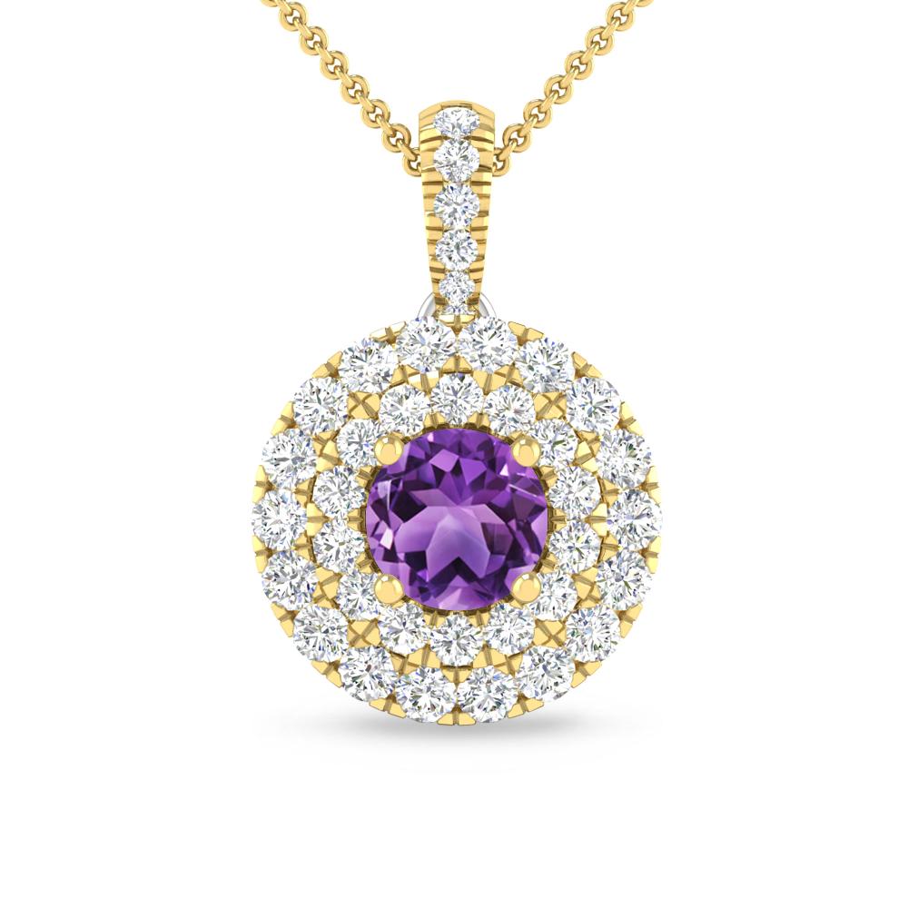 Yellow Gold - Amethyst