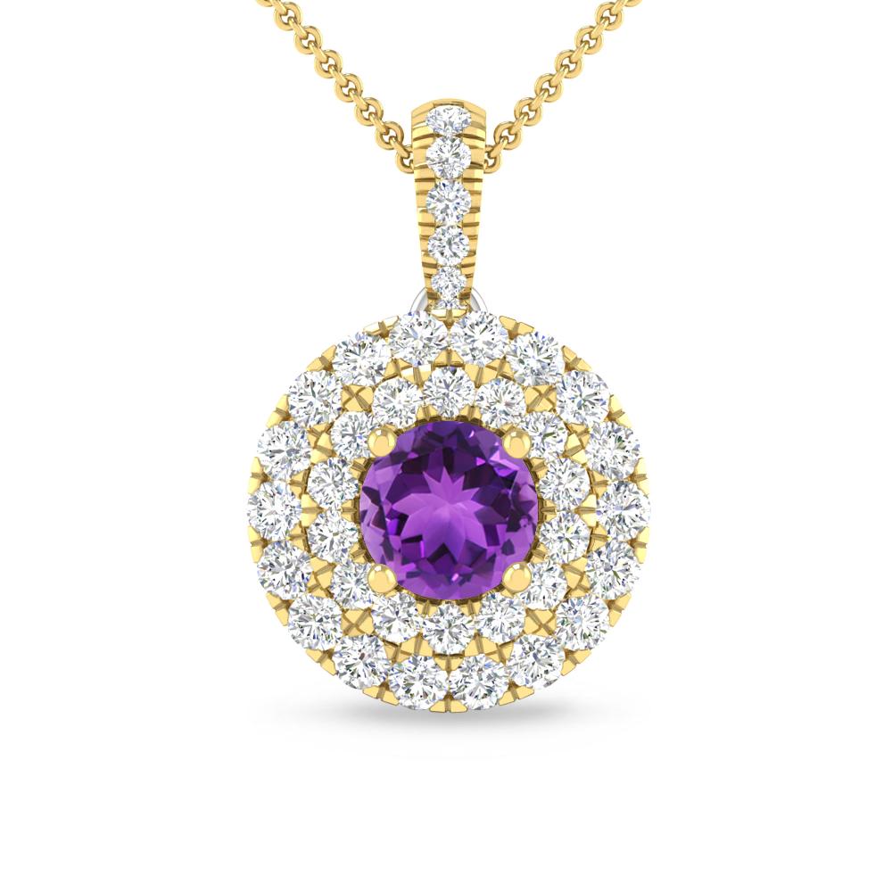 Yellow Gold - Amethyst