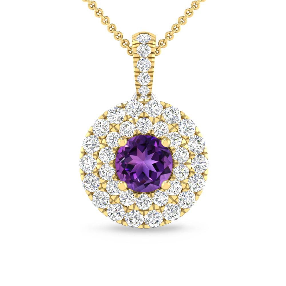 Yellow Gold - Amethyst