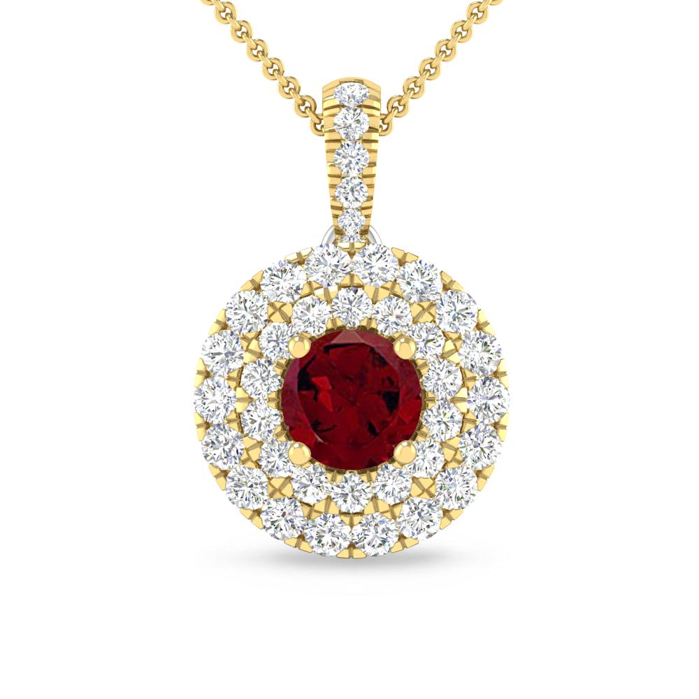 Yellow Gold - Garnet