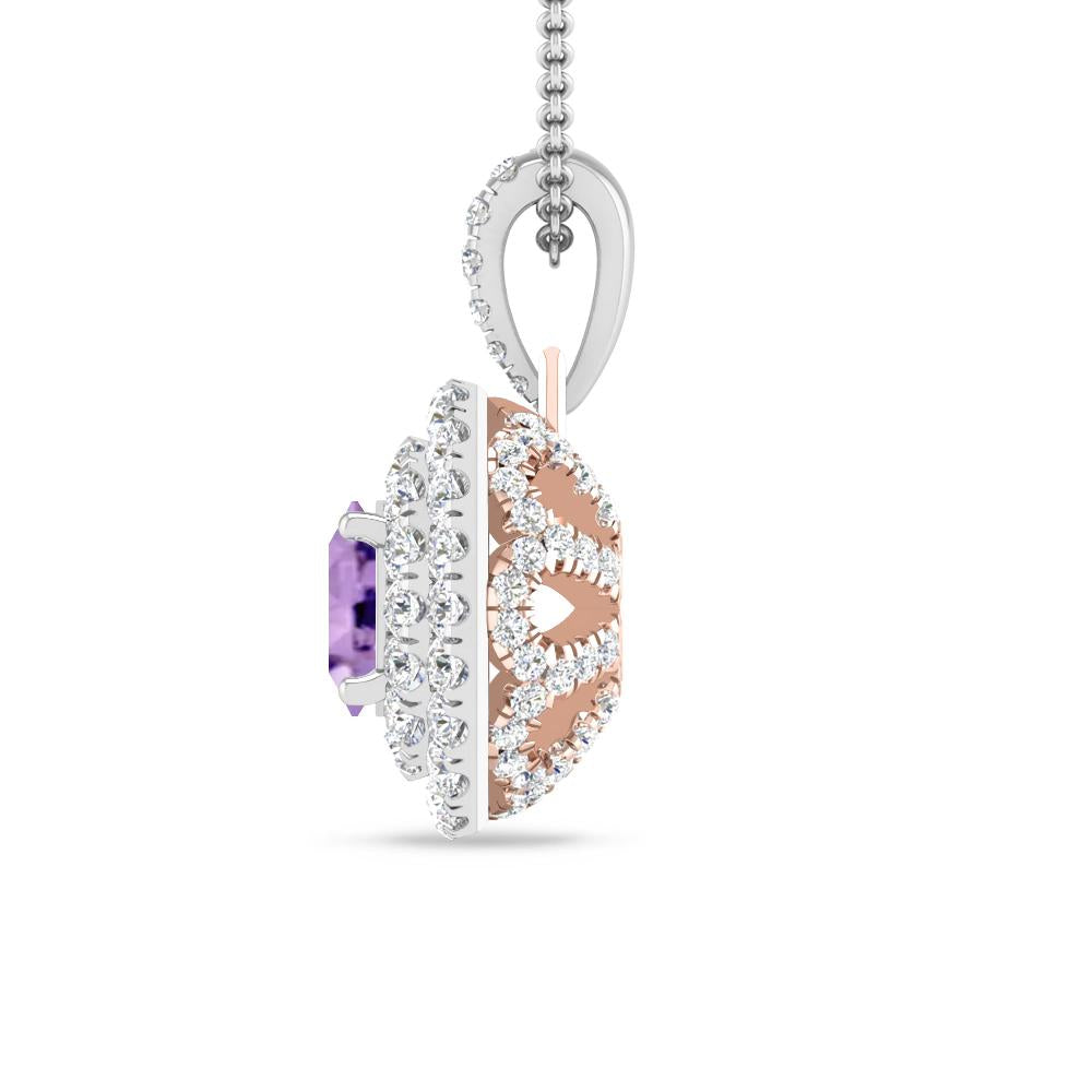 White Gold - Amethyst