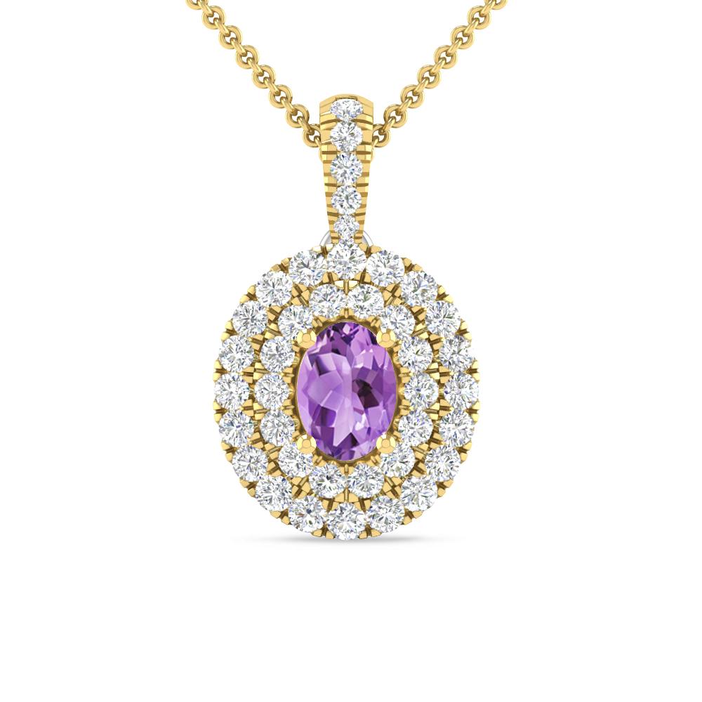 Yellow Gold - Amethyst
