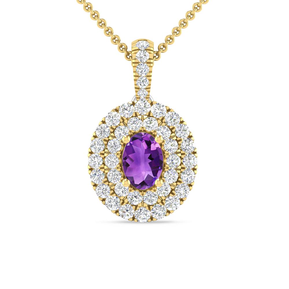 Yellow Gold - Amethyst