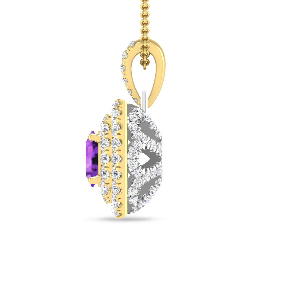 Yellow Gold - Amethyst