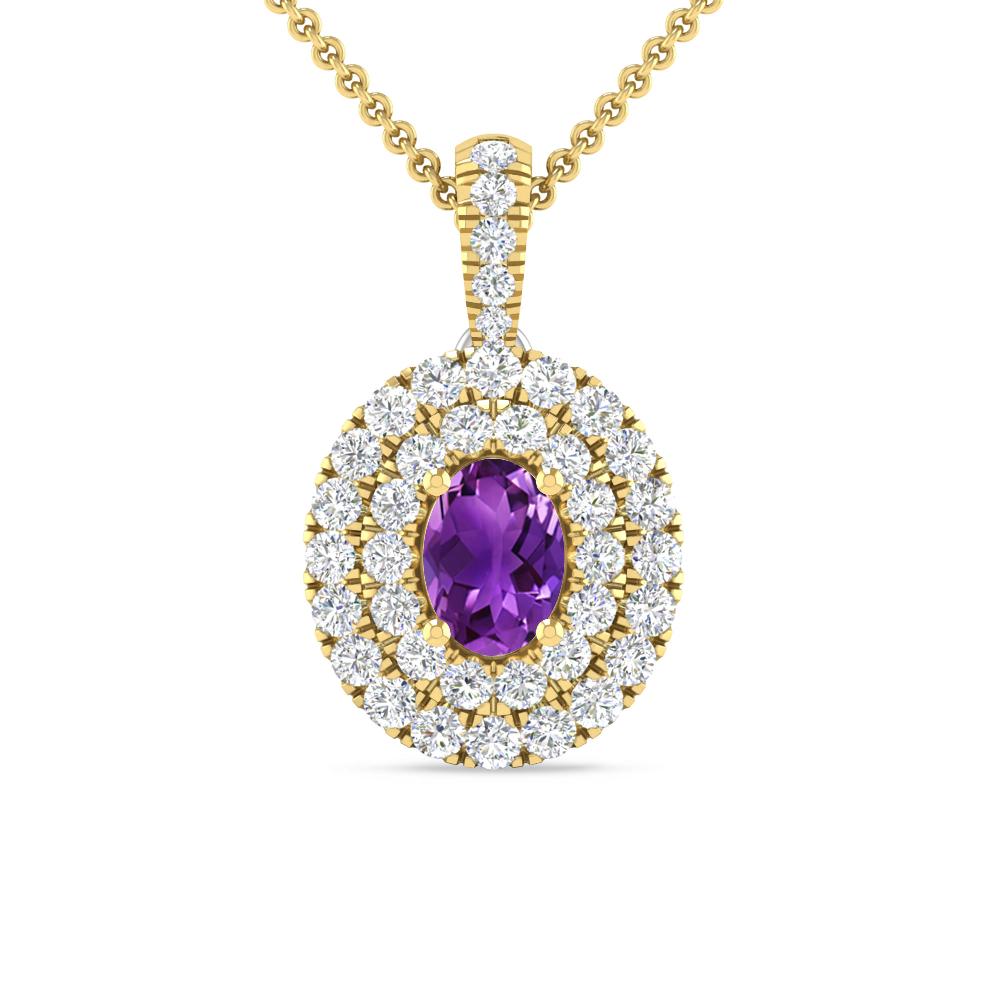 Yellow Gold - Amethyst