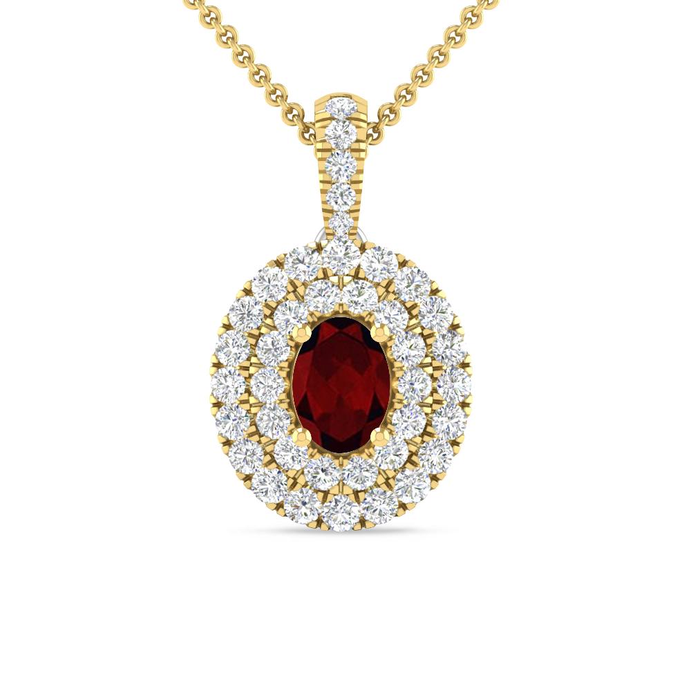 Yellow Gold - Garnet