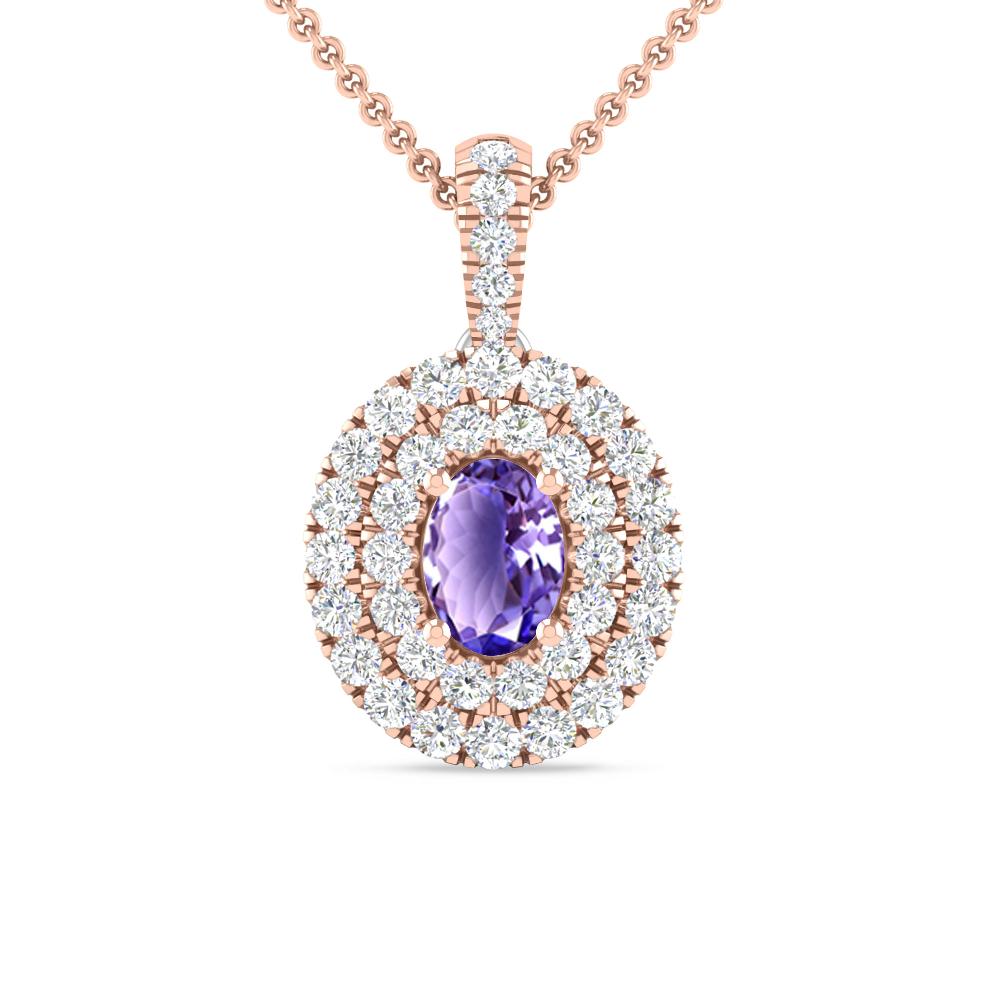 Rose Gold - Tanzanite