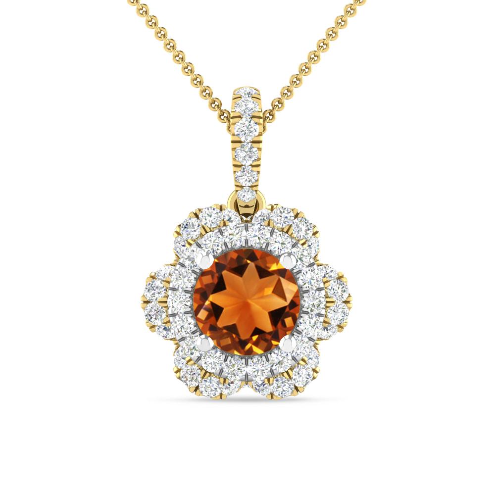 Yellow Gold/White Gold - Citrine