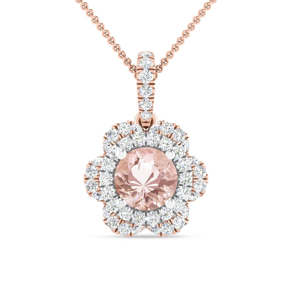 Rose Gold/White Gold - Morganite
