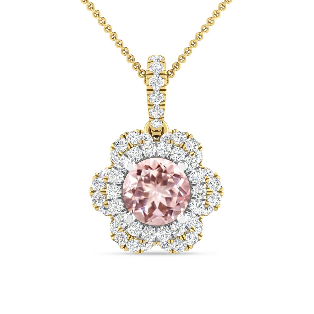 Yellow Gold/White Gold - Morganite