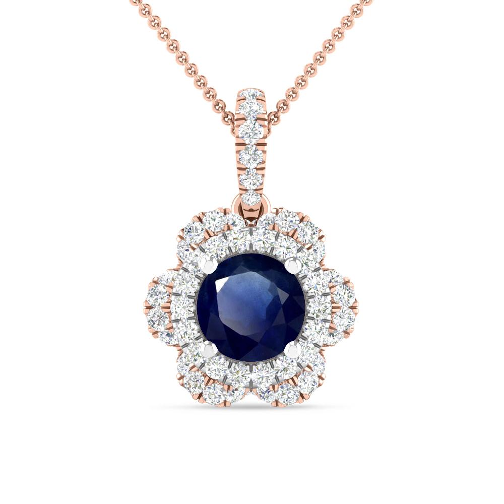 Rose Gold/White Gold - Sapphire