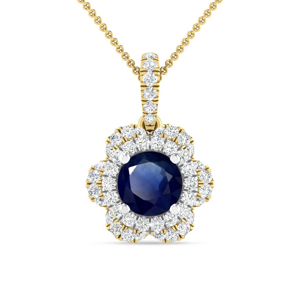 Yellow Gold/White Gold - Sapphire