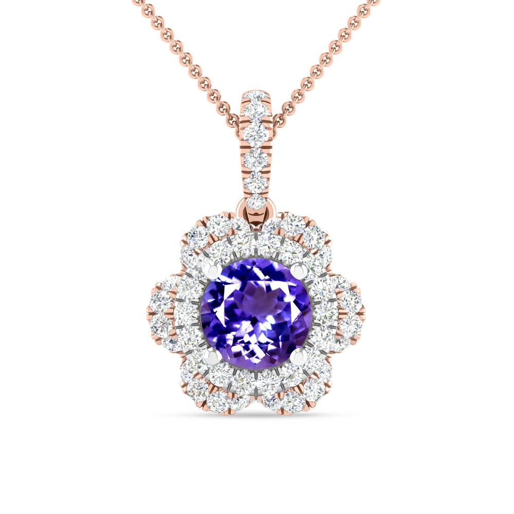 Rose Gold/White Gold - Tanzanite