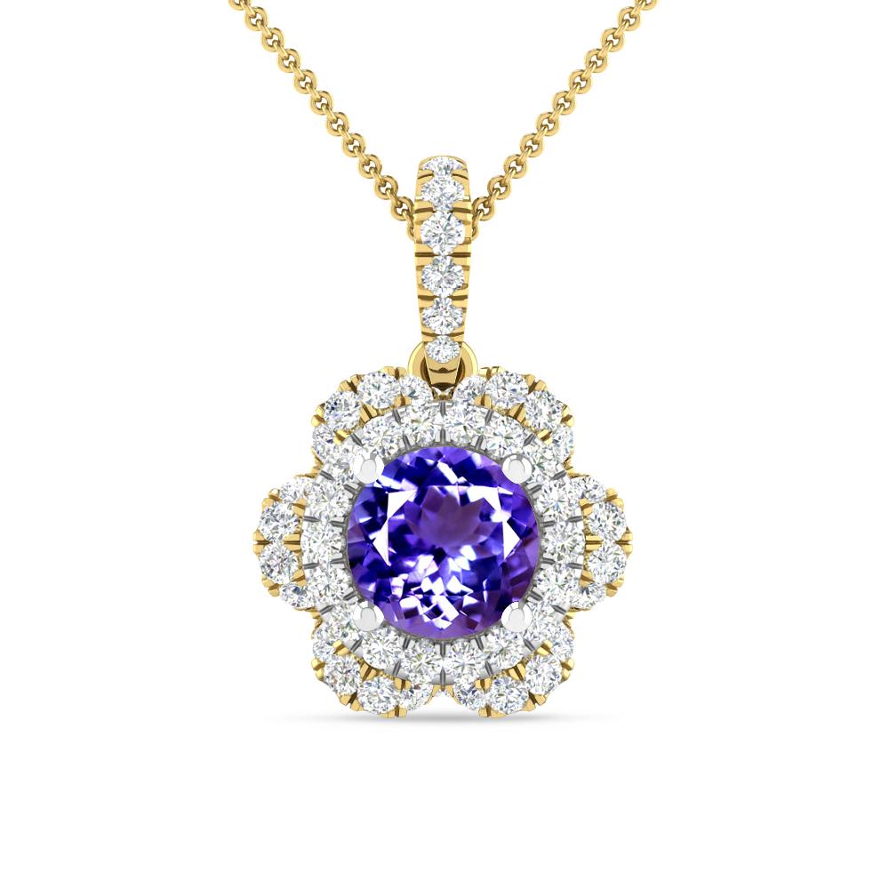 Yellow Gold/White Gold - Tanzanite