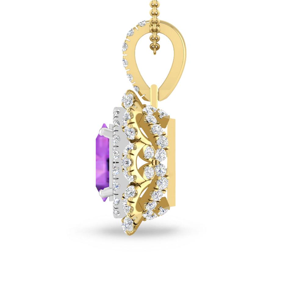 Yellow Gold - Amethyst