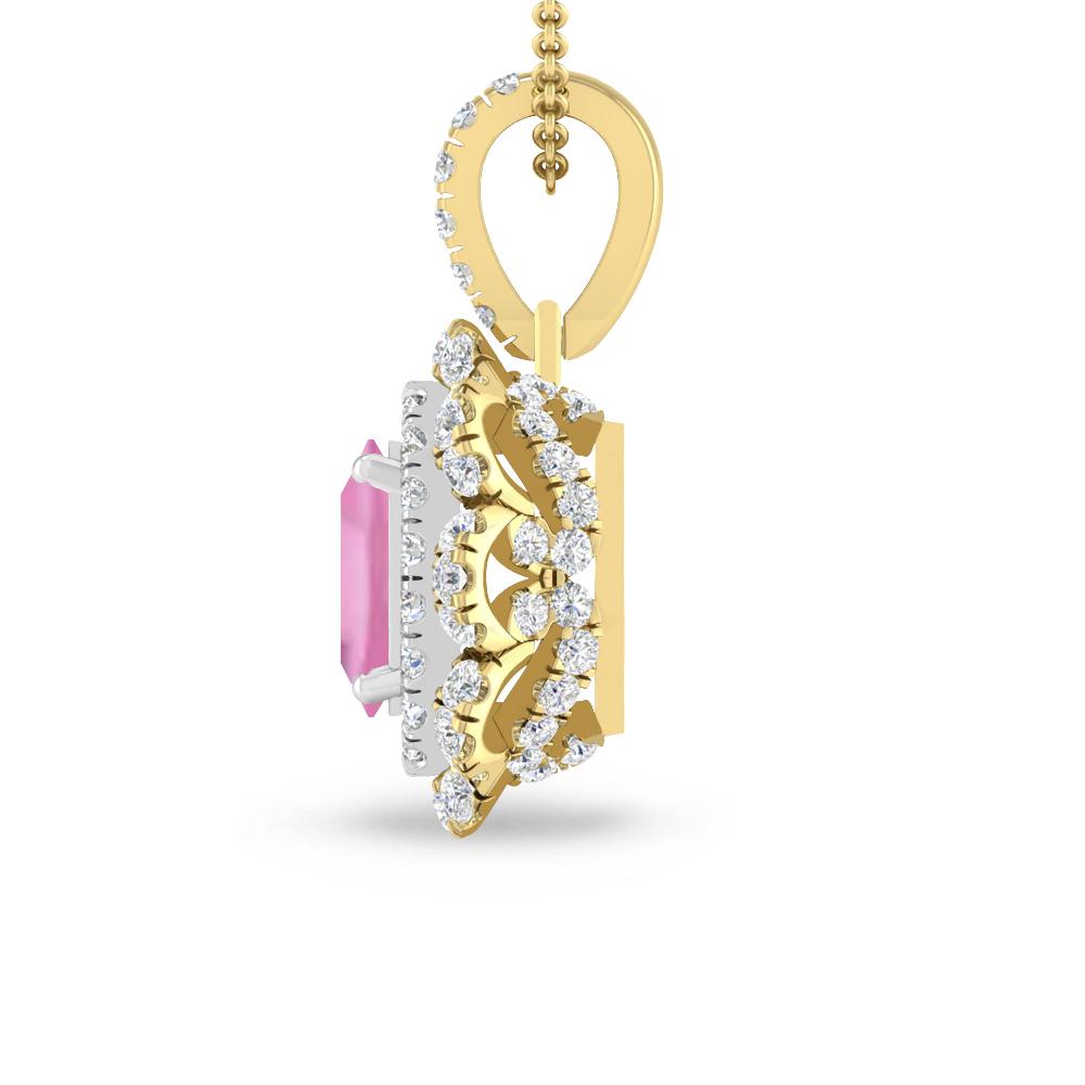 Yellow Gold - Pink Tourmaline