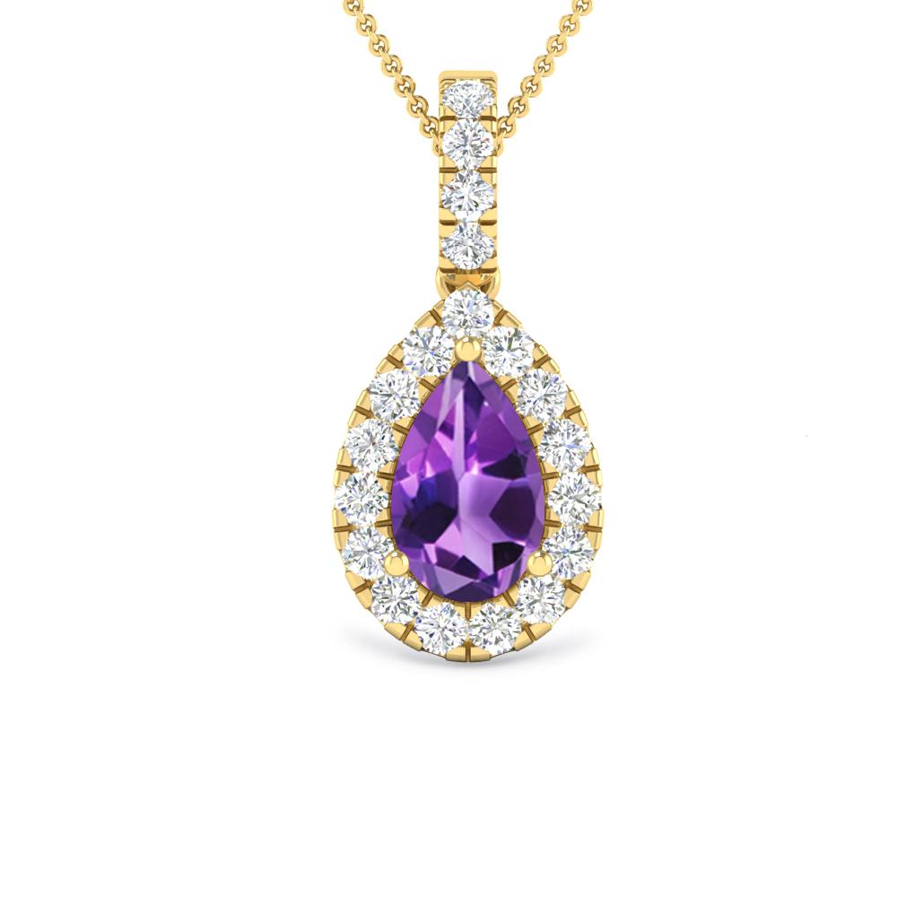 Yellow Gold - Amethyst