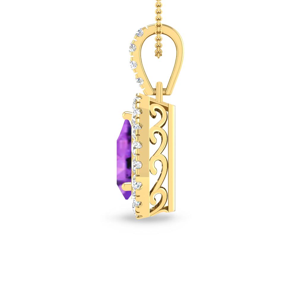 Yellow Gold - Amethyst