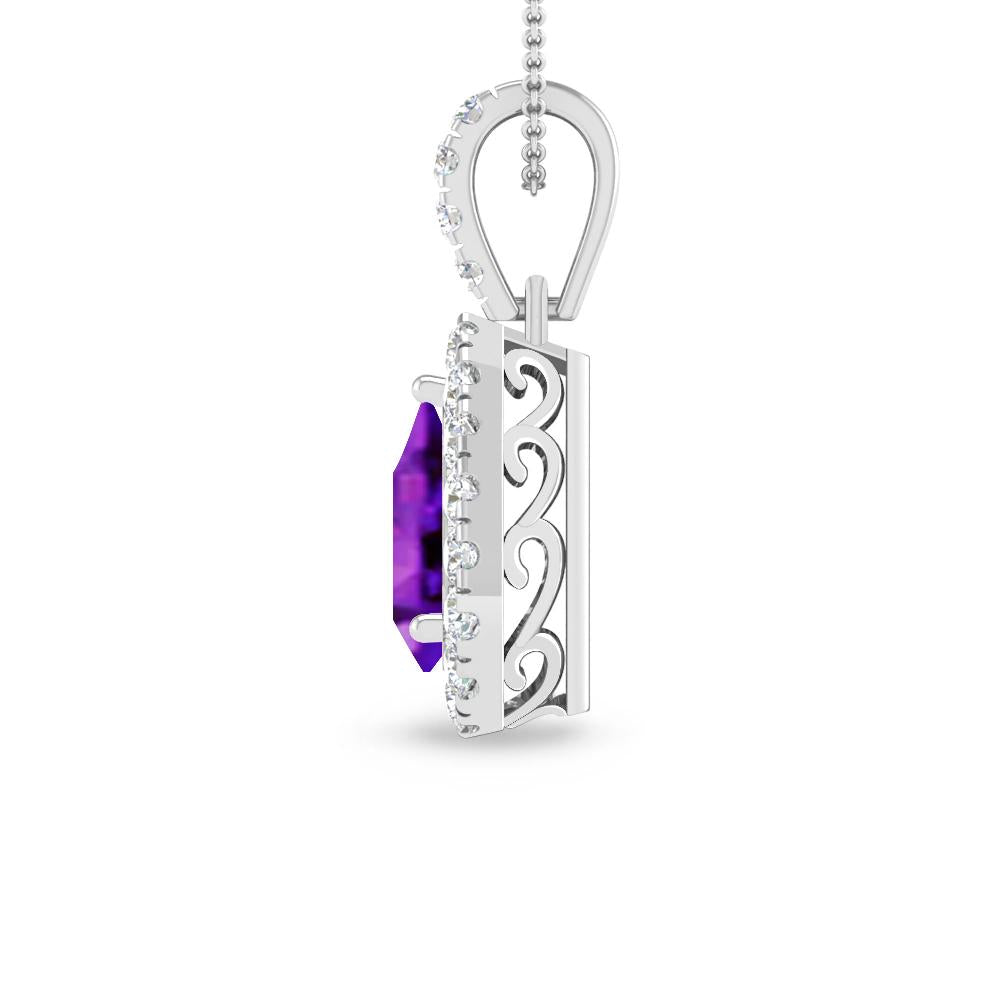 White Gold - Amethyst