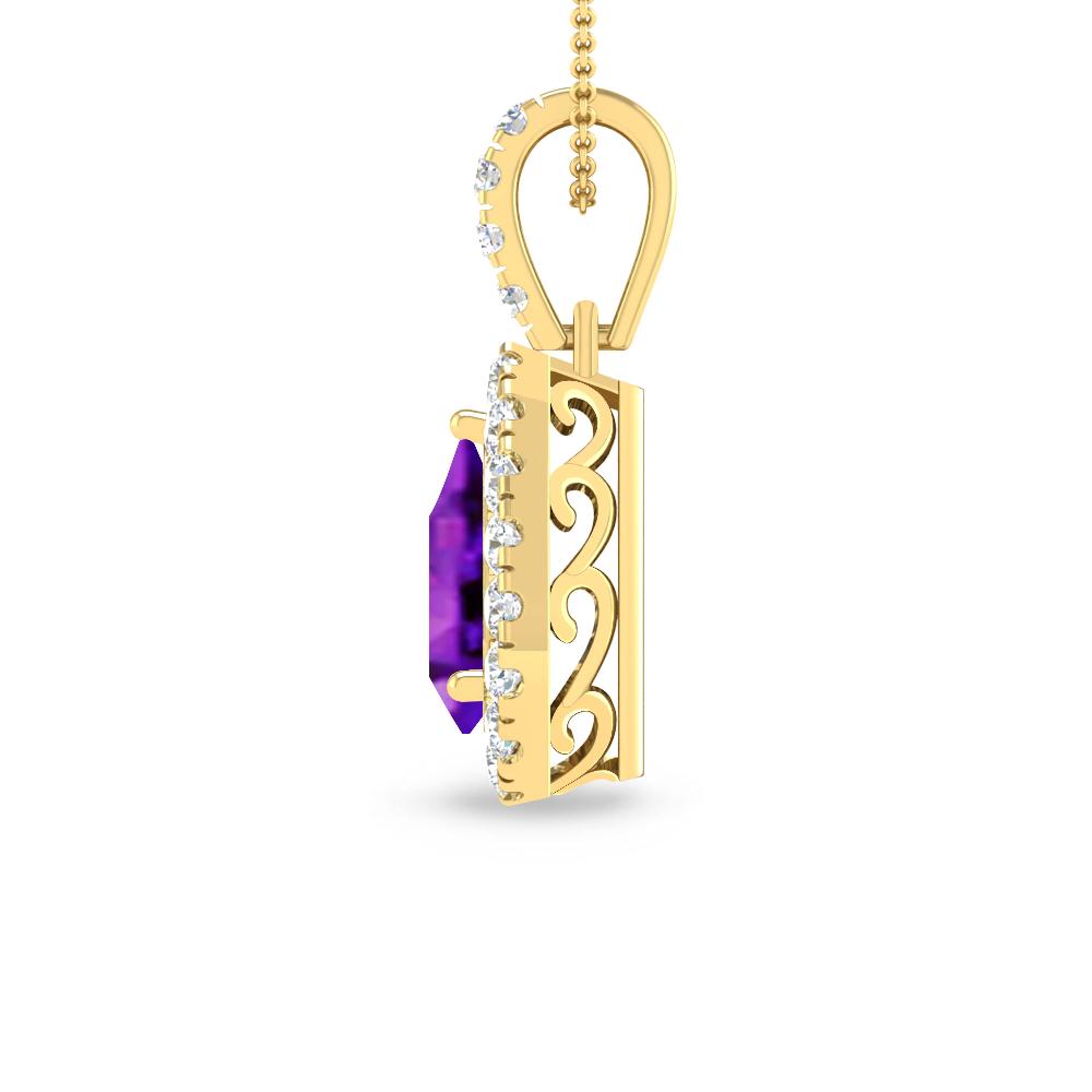 Yellow Gold - Amethyst