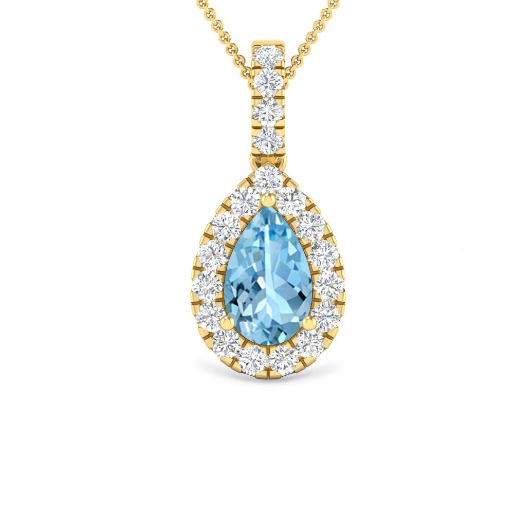 Yellow Gold - Aquamarine