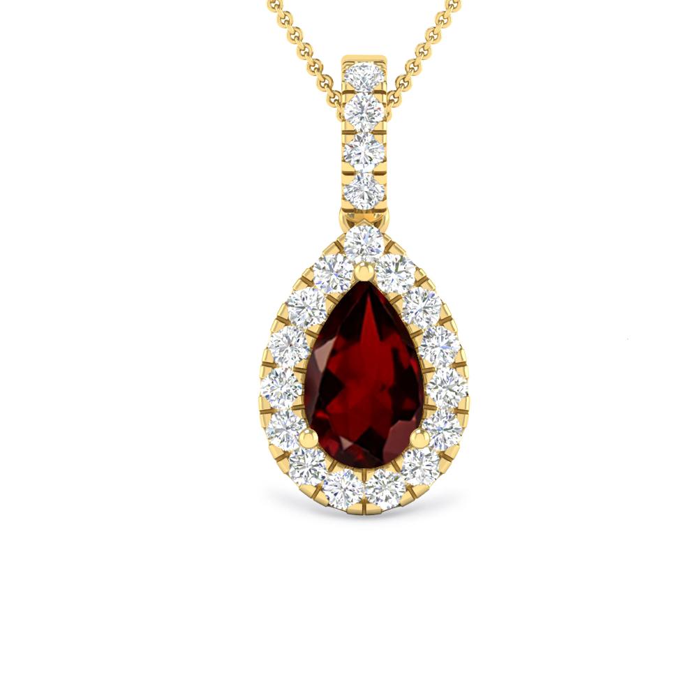 Yellow Gold - Garnet