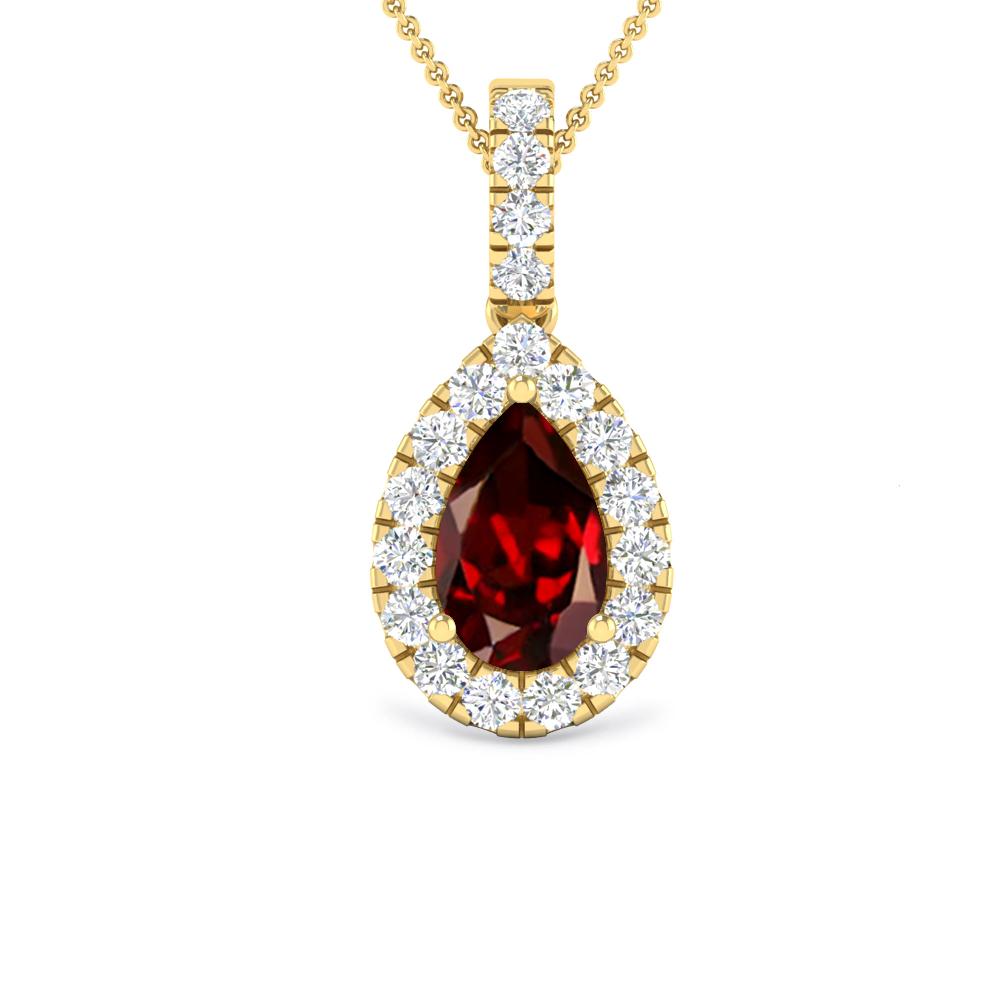 Yellow Gold - Garnet