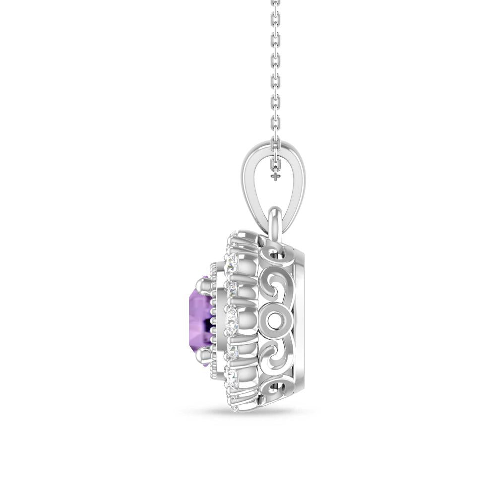 White Gold - Amethyst