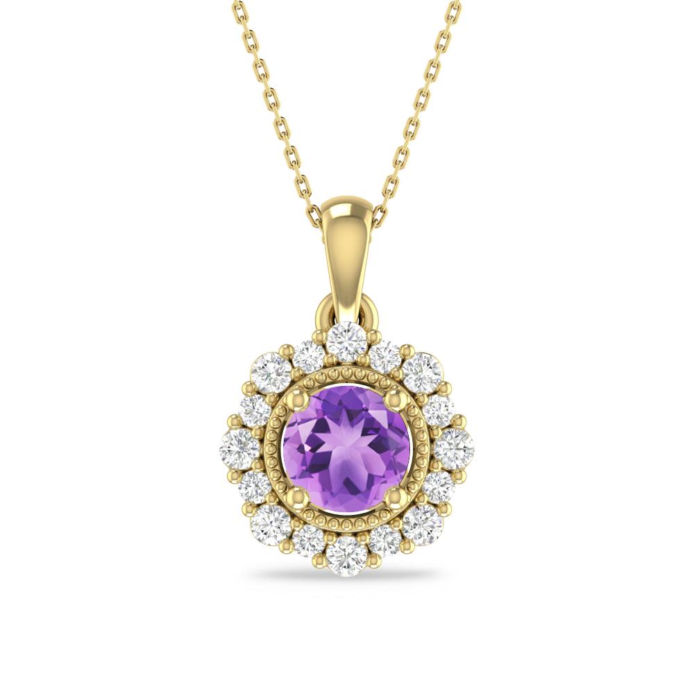 Yellow Gold - Amethyst