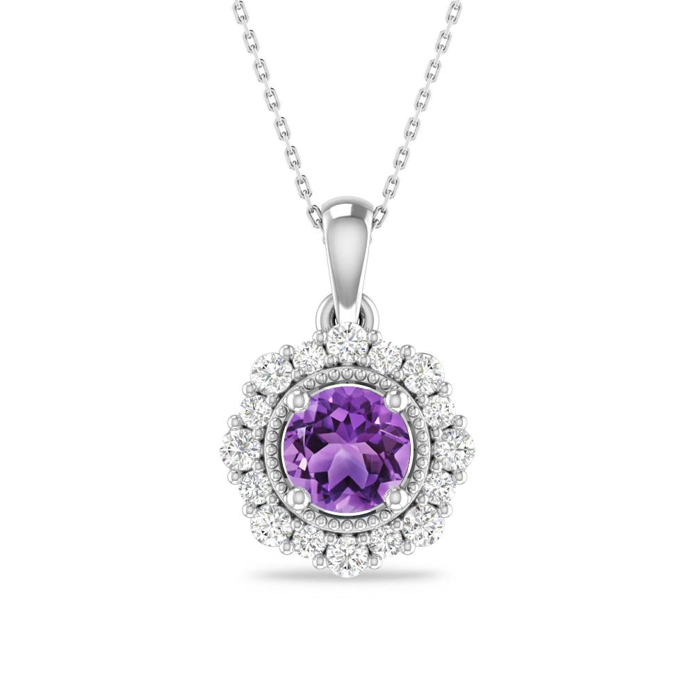 White Gold - Amethyst