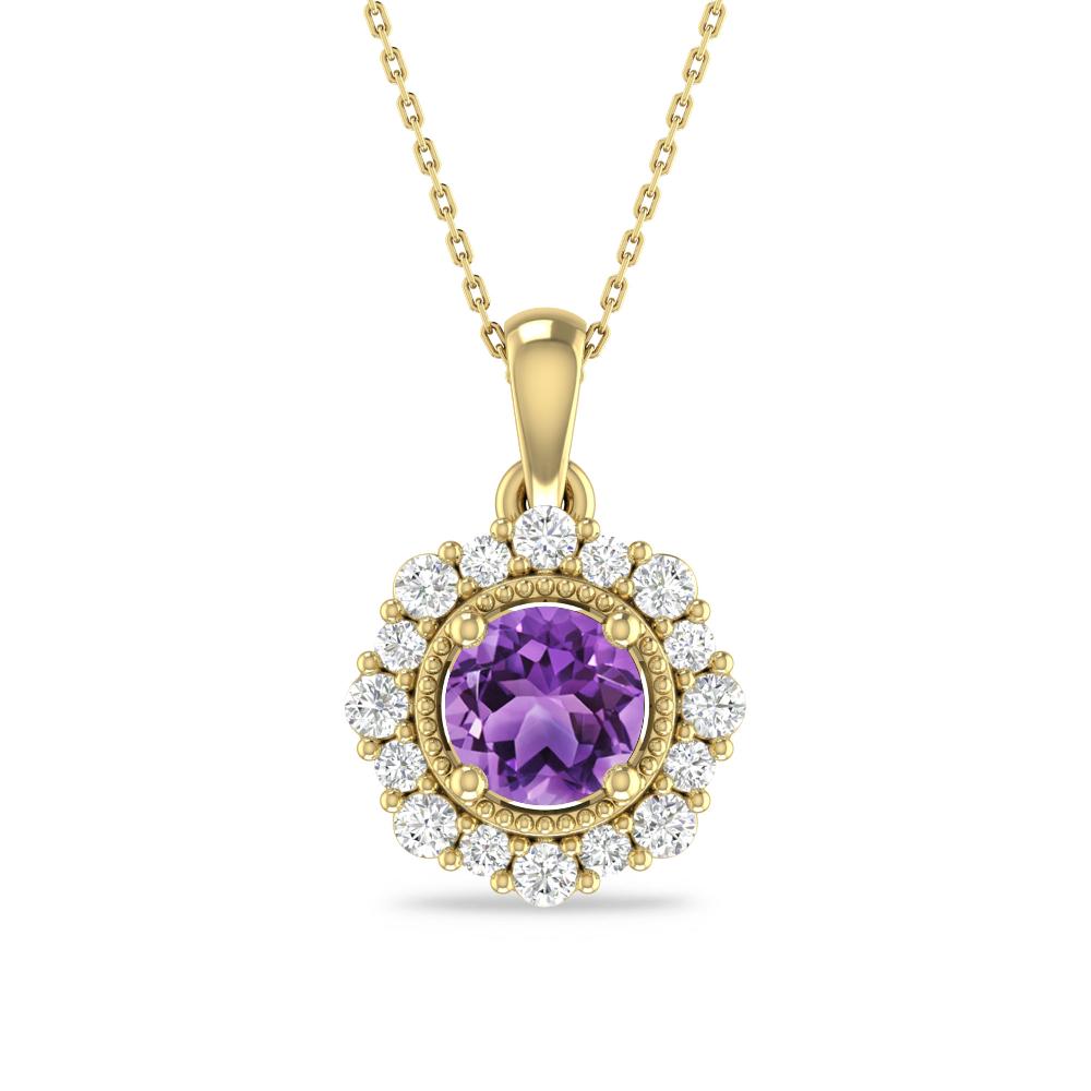 Yellow Gold - Amethyst