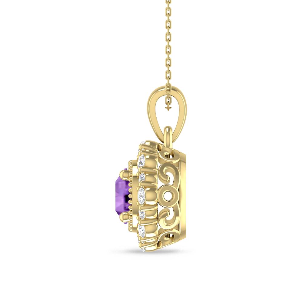 Yellow Gold - Amethyst