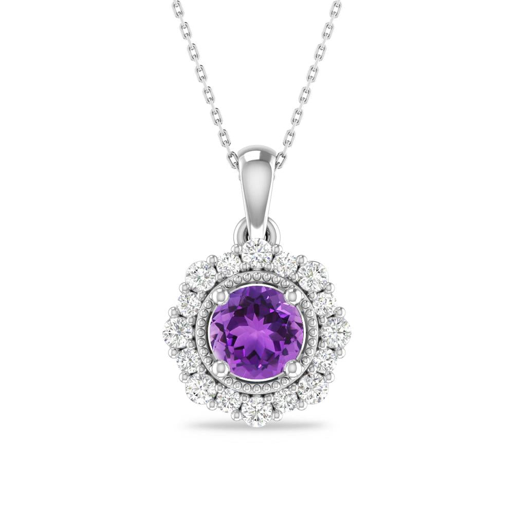 White Gold - Amethyst