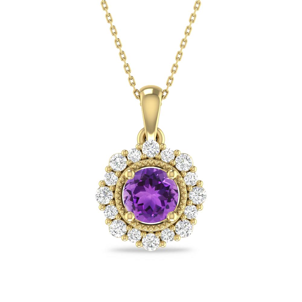 Yellow Gold - Amethyst