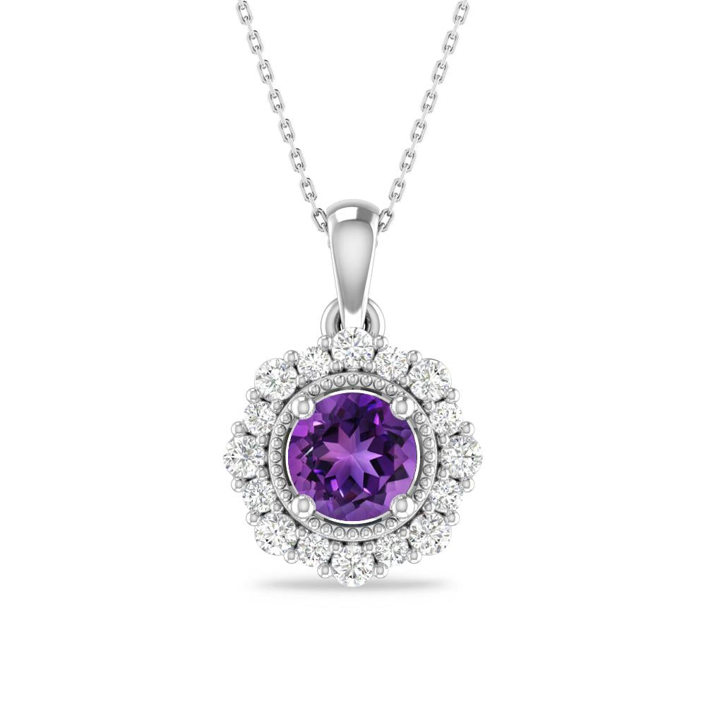 White Gold - Amethyst