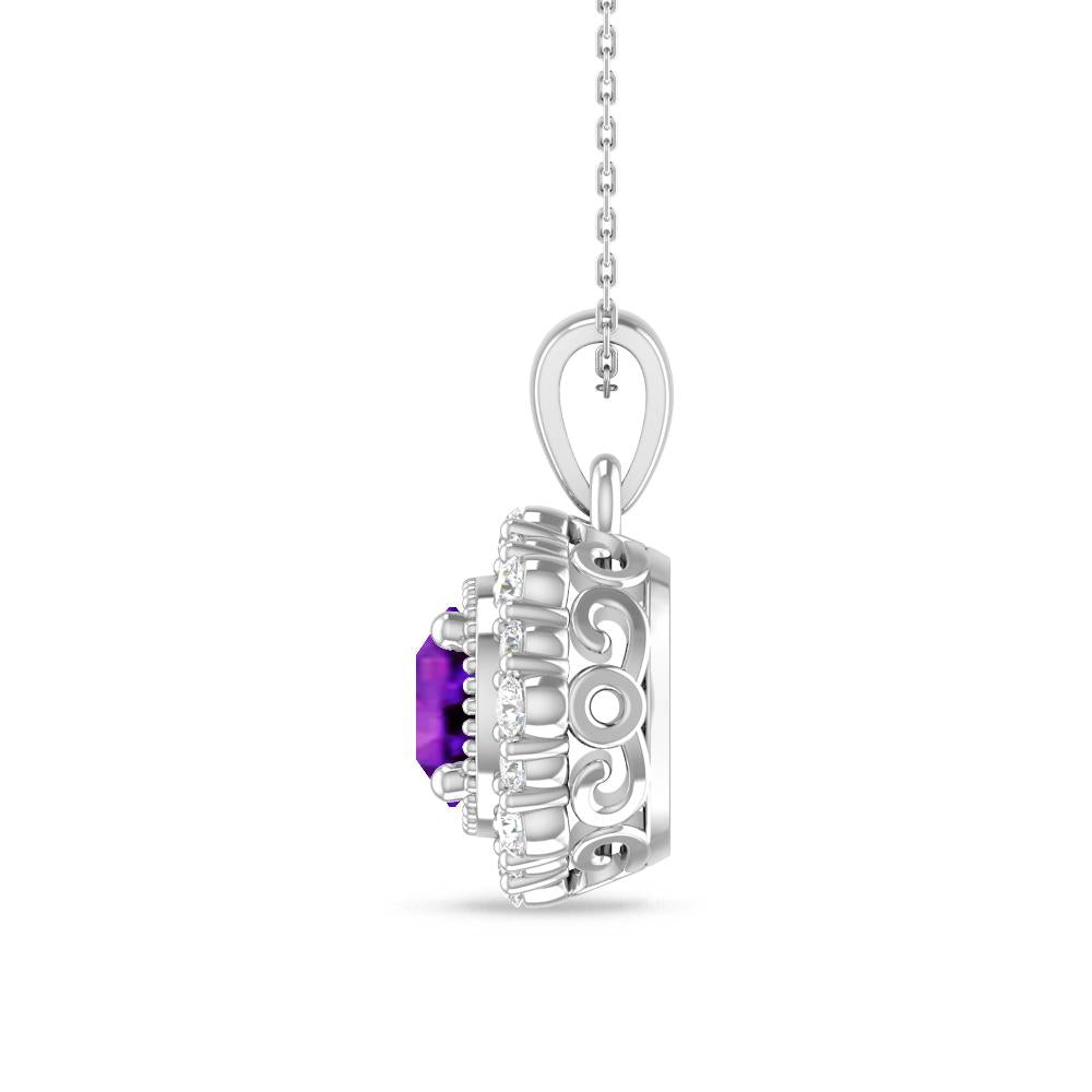 White Gold - Amethyst