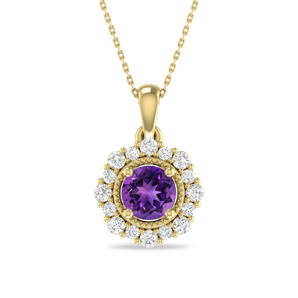 Yellow Gold - Amethyst