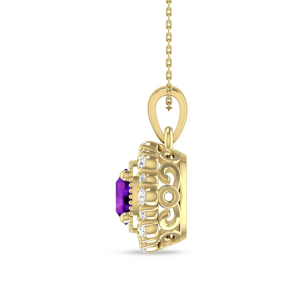 Yellow Gold - Amethyst