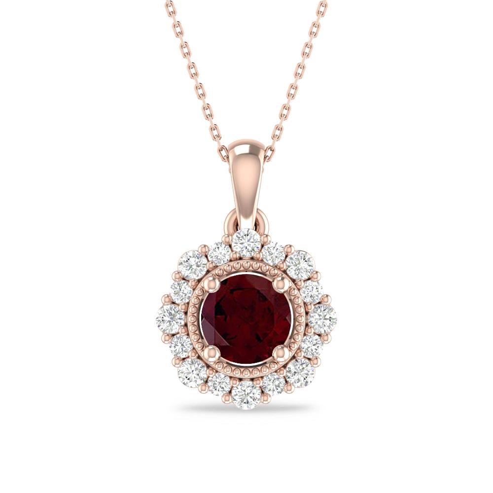 Rose Gold - Garnet