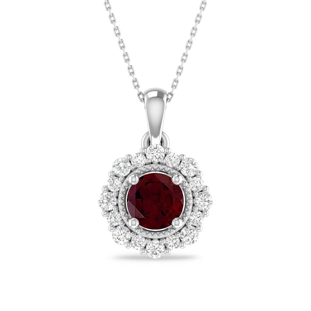 White Gold - Garnet
