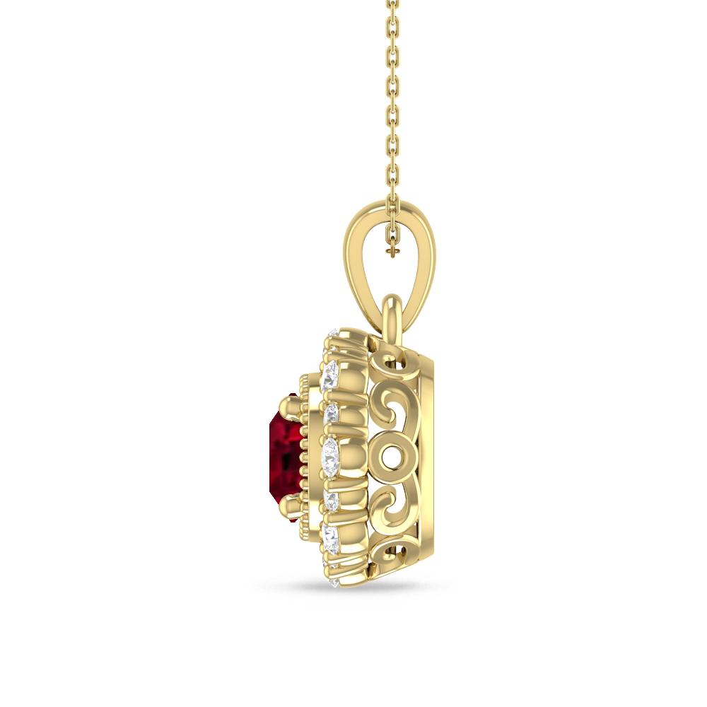 Yellow Gold - Garnet